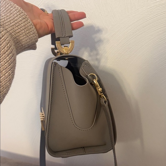 Zac Posen Gray Crossbody Bag with Gold Hardware - Picture 5 of 9